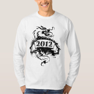 2012 - Schwarzer Drache, Vintag - T - Shirt