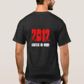 2012 SCHWARZER ENTWURF T-Shirt (Rückseite)