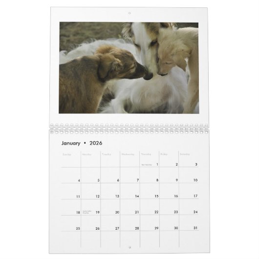 2012 seidenes Windhounds Kalender (Jan 2026)