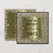 2012 SILVESTER Gold Einladung (Vorne/Hinten)