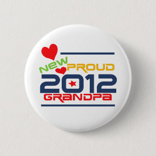 2012 stolze Großvater-T-Shirts und Geschenke Button