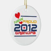 2012 stolze Großvater-T - Shirts und Geschenke Keramikornament (Rechts)