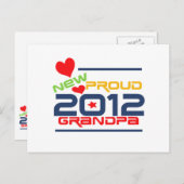 2012 stolze Großvater-T - Shirts und Geschenke Postkarte (Vorne/Hinten)