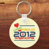 2012 stolze Großvater-T-Shirts und Geschenke Schlüsselanhänger (Vorderseite)
