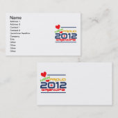 2012 stolze Großvater-T - Shirts und Geschenke Visitenkarte (Vorne/Hinten)
