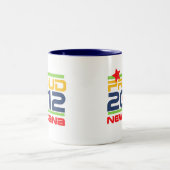 2012 stolze Nana-T - Shirts und -geschenke Zweifarbige Tasse (Mittel)