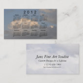 2012 Taschen-Kalender durch Janz Visitenkarte (Vorne/Hinten)