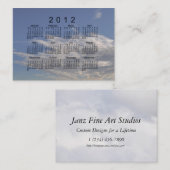 2012 Taschen-Kalender-Visitenkarte Visitenkarte (Vorne/Hinten)
