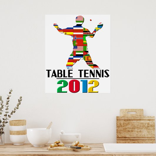 2012: Tischtennis Poster (Küche)