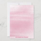 2012 Trendy Grunge rosa Abschlussfeier einladen Einladung (Rückseite)