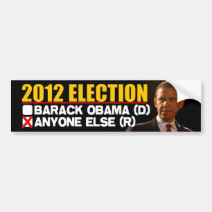 2012 Wahl - AntiObama Autoaufkleber