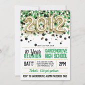 2012 Wiedersehen zur Uni der High School Einladung (Vorderseite)