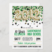 2012 Wiedersehen zur Uni der High School Einladung (Vorne/Hinten)