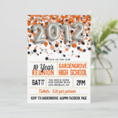 2012 Wiedersehen zur Uni der High School Einladung (Stehend Vorderseite)