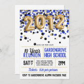 2012 Wiedersehen zur Uni der High School Einladung (Vorne/Hinten)