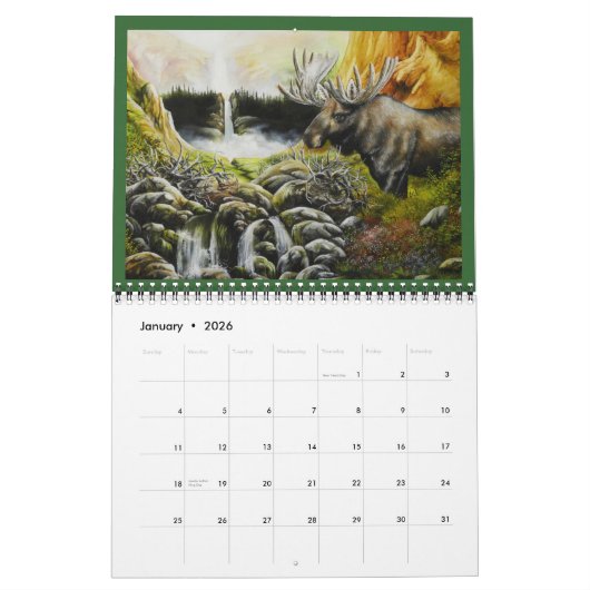 2012 Wildlife Art Calendar Kunst, Dichtung und Mus Kalender (Jan 2026)