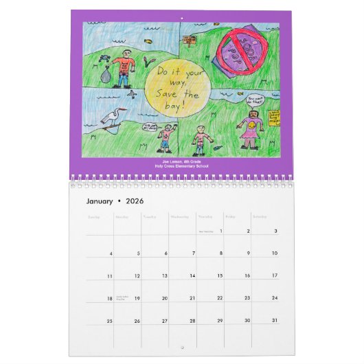 2012 WSSC Kunst-Wettbewerb-Kalender Kalender (Jan 2026)