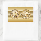 2013 American Buffalo Proof Gold Coin ~ USA Rechteckiger Aufkleber (Tasche)