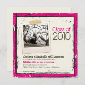 2013 Ankündigung von Grunge Abschluss (pink) (Vorne/Hinten)