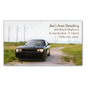 2013 Black American muscle Car Automotive Magnetische Visitenkarte (Vorderseite)
