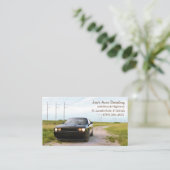 2013 Black American Muscle Car Visitenkarte (Stehend Vorderseite)