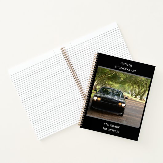 2013 Black Muscle Sports Car Notizblock (Innenseite)