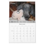 2013 Blau-Fluss Weimaraners Kalender (Mär 2026)