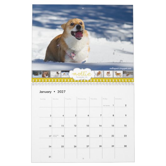 2013 Corgis! Kalender (Jan 2027)