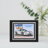2013 Corvette 60th Anniversary Convertible Postkarte (Stehend Vorderseite)