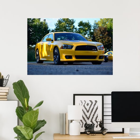 2013 Dodge-Ladegerät SRT8 Super Bee Poster (Heimbüro)