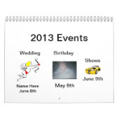 2013 Ereignis-Kalender Kalender (Titelbild)