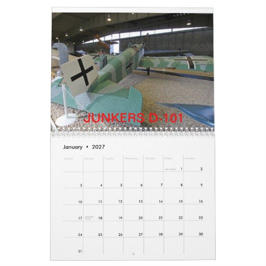 2013 Flugkalender Kalender (Jan 2027)