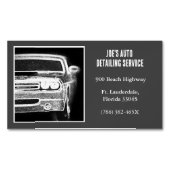 2013 Gray American Muscle Car Automotive Magnetische Visitenkarte (Vorderseite)