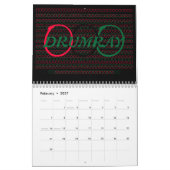 2013 ist hier Yall Kalender (Feb 2027)