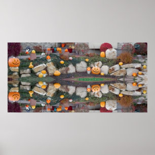2013 Jack-o-Lanterns 24x12 Reflektion Print Poster