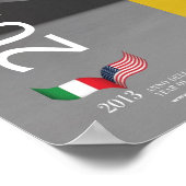 2013 Jahr der italienischen Kultur Italien Design  Poster (Ecke)