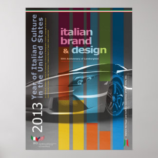 2013 Jahr der italienischen Kultur Italien Design  Poster