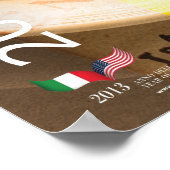 2013 Jahr der italienischen Kultur Italien Lebensm Poster (Ecke)