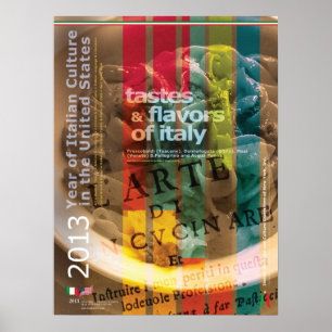 2013 Jahr der italienischen Kultur Italien Lebensm Poster