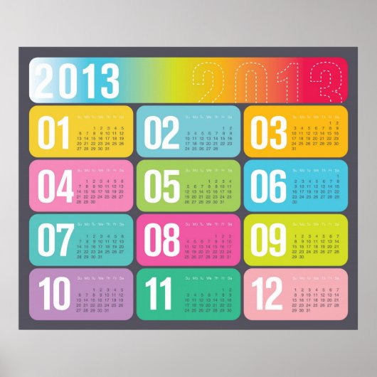 2013 Jahreskalender Poster (Vorne)