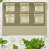 2013 Kalender Bolzen of Fabric Tea Küchentuch tn (Gefaltet)