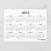 2013 Kalender Giraffe Foto Postkarte (Rückseite)