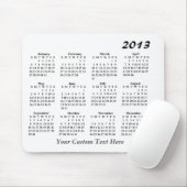 2013 Kalender-Mauspad Mousepad (Mit Mouse)
