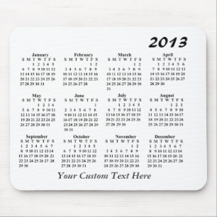 2013 Kalender-Mauspad Mousepad