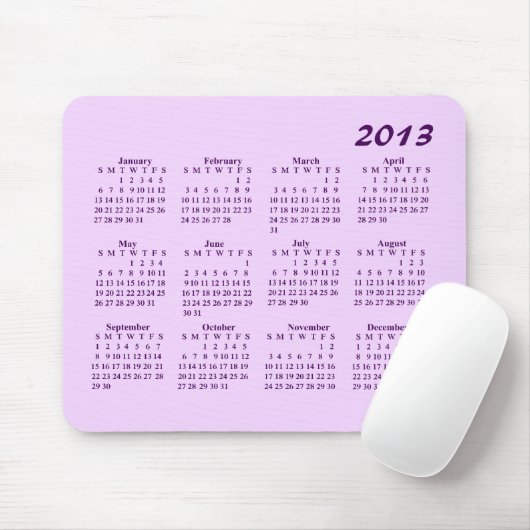 2013 Kalender Mousepad (Mit Mouse)