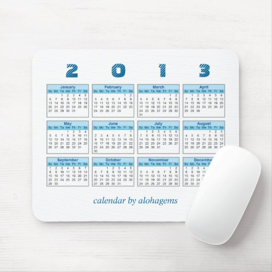 2013 Kalender Mousepad (Mit Mouse)