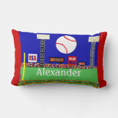 2013 Kinderbaseballpersonalisiertes Lendenkissen (Rückseite)
