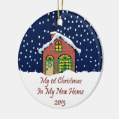 2013 mein neues Zuhause-Weihnachten Keramik Ornament (Links)