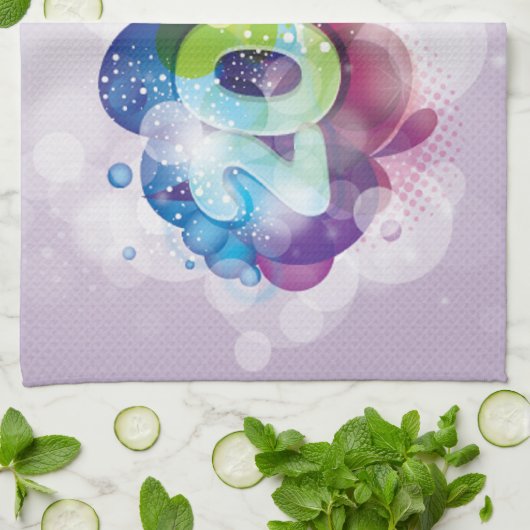 2013 neues Jahr Geschirrtuch (Gefaltet)