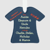 2013 Ugly Sweater v2 (Personalisiert) Ornament (Rückseite)